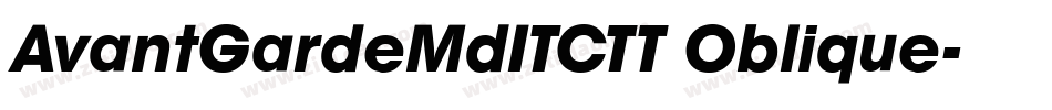 AvantGardeMdITCTT Oblique字体转换